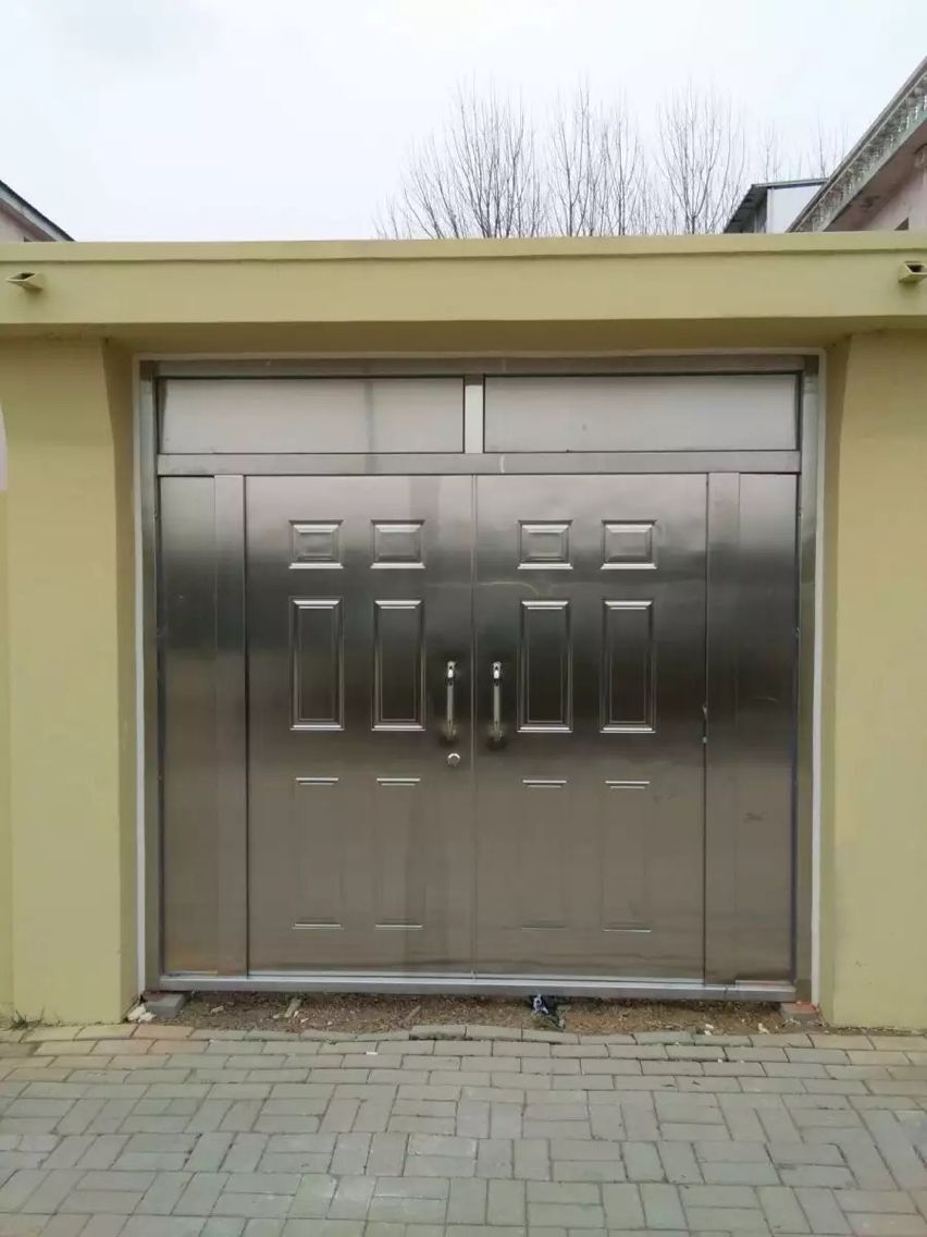庭院不锈钢大门 安装实拍案例|不锈钢门钢质门工程